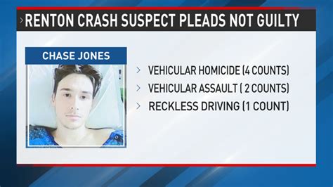 chase jones 112 mph|Man pleads not guilty in crash near Renton that killed 4.